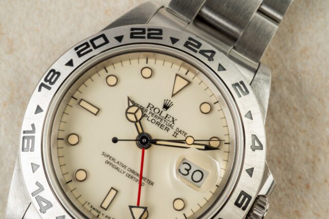 16550 Explorer II (wonderful cream dial / full set LC100 from 1984) – Bild 5