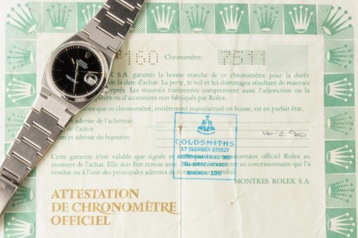 17000 Oysterquartz (tritium black dial / papers from UK / nice case) – Bild 3