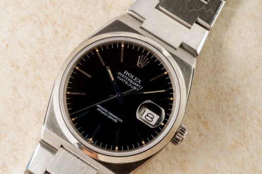 17000 Oysterquartz (tritium black dial / papers from UK / nice case) – Bild 5