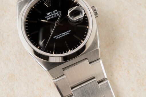 17000 Oysterquartz (tritium black dial / papers from UK / nice case) – Bild 6