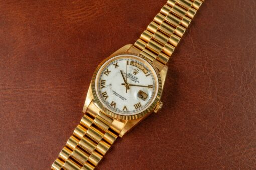 18238 Day-Date (Howlite or so called Marble dial / unpolished full set / top Day-Date) – Bild 6