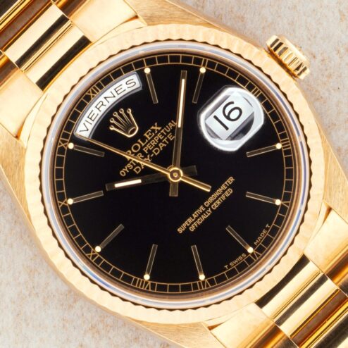 18238 Day-Date (Spanish Black / insane nice watch / perfect full set)