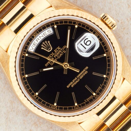 18238 Day-Date (Spanish Black / insane nice watch / perfect full set)