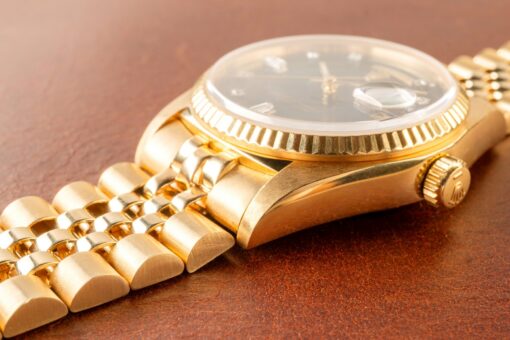 18038 Day-Date (blue diamond sunray dial / box papers LC 100 / 8386 jubilee bracelet) – Bild 10
