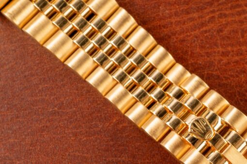 18038 Day-Date (blue diamond sunray dial / box papers LC 100 / 8386 jubilee bracelet) – Bild 11