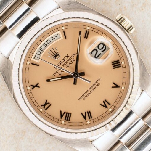 18039 Day-Date (insane cool watch / thick case / salmon dial / full set from Kuwait)