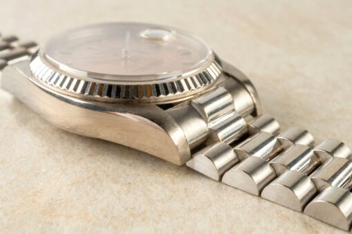 18039 Day-Date (insane cool watch / thick case / salmon dial / full set from Kuwait) – Bild 6