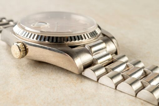 18039 Day-Date (insane cool watch / thick case / salmon dial / full set from Kuwait) – Bild 8