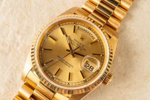 18238 Day-Date (golden sunray dial / unpolished / top full set) - Image 3
