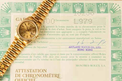 18238 Day-Date (golden sunray dial / unpolished / top full set) - Image 4