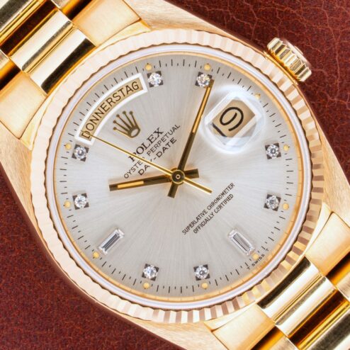18038 Day-Date (perfect unpolished condition / LC100 Germany / full set)