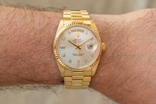 18038 Day-Date (perfect unpolished condition / LC100 Germany / full set) – Bild 2