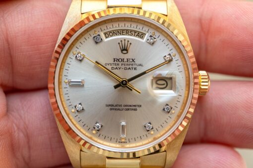 18038 Day-Date (perfect unpolished condition / LC100 Germany / full set) – Bild 3