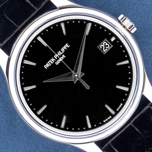 5227G-010 Calatrava (black lacquer dial / german watch / perfect set and condition)