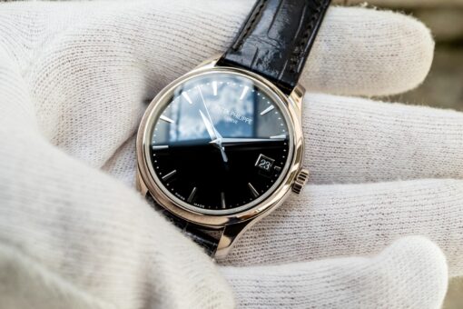 5227G-010 Calatrava (black lacquer dial / german watch / perfect set and condition) – Bild 2