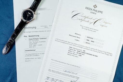 5227G-010 Calatrava (black lacquer dial / german watch / perfect set and condition) – Bild 4