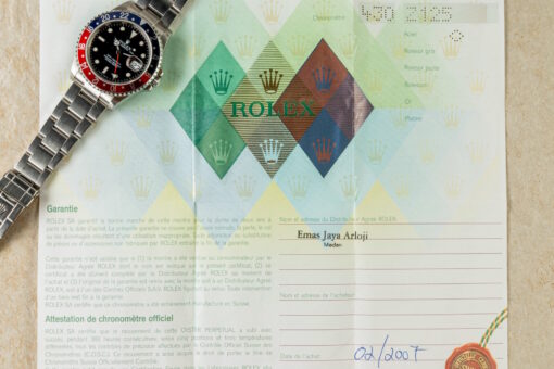 16710 GMT-Master II (rectangular dial / unpolished / Pepsi / cool country) – Bild 4