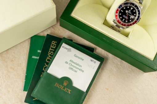 16710 GMT-Master II (rectangular dial / unpolished / Pepsi / cool country) – Bild 5