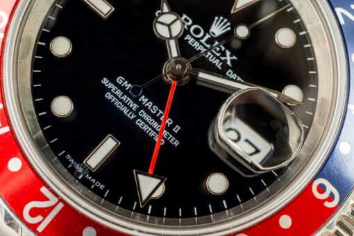 16710 GMT-Master II (rectangular dial / unpolished / Pepsi / cool country) – Bild 8
