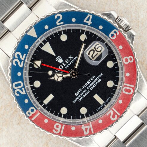 1675 GMT-Master (from 1972 / MK2 dial / fat font redback Pepsi inlay)