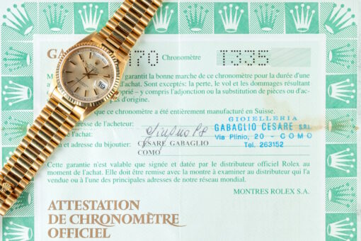 18238 Day-Date (perfect untouched condition / full set from Como Italy / light tropical dial) - Image 4