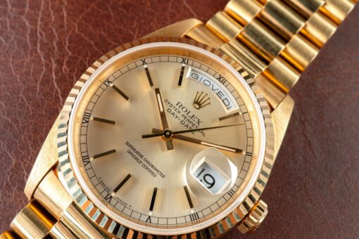 18238 Day-Date (perfect untouched condition / full set from Como Italy / light tropical dial) - Image 6