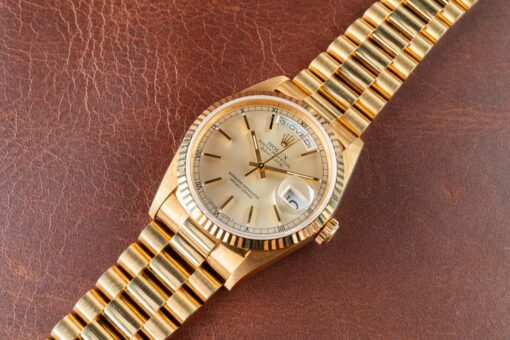 18238 Day-Date (perfect untouched condition / full set from Como Italy / light tropical dial) - Image 8