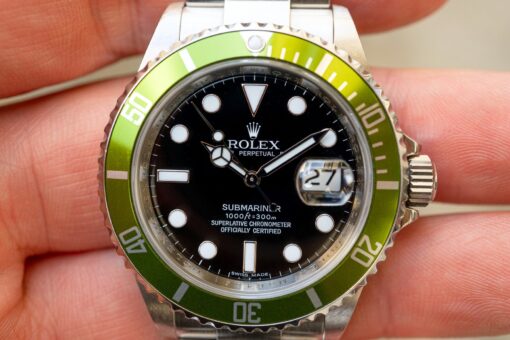 16610LV Submariner Date (full set / B3 lime green inlay / unpolished) - Image 3