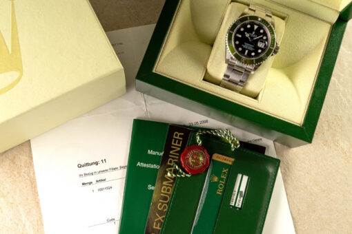 16610LV Submariner Date (full set / B3 lime green inlay / unpolished) - Image 5