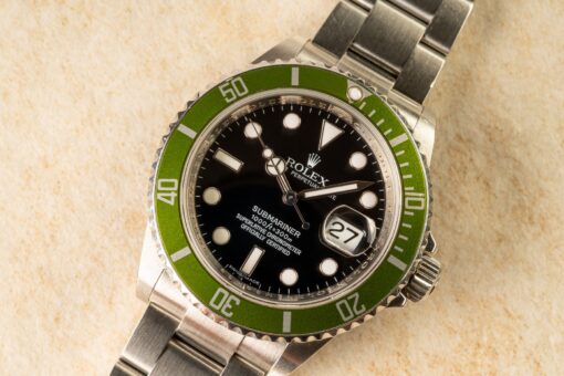 16610LV Submariner Date (full set / B3 lime green inlay / unpolished) - Image 7
