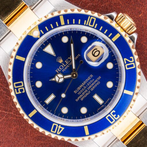 16613 Submariner Date (blue dial / unpolished / LC 100 full set)
