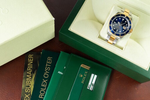 16613 Submariner Date (blue dial / unpolished / LC 100 full set) – Bild 5