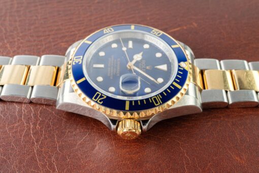 16613 Submariner Date (blue dial / unpolished / LC 100 full set) – Bild 8