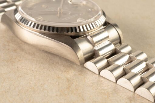 18039 Day-Date (thick case version / unpolished and perfect / grey diamond dial) – Bild 7