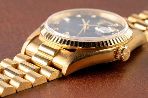 18238 Day-Date (unpolished / LC100 full set / caseback sticker / blue diamond sunray) – Bild 12