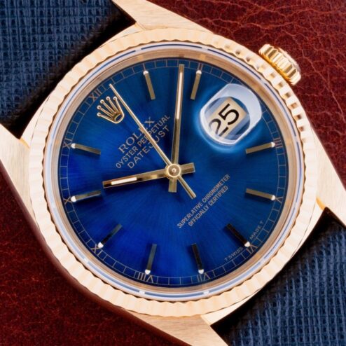 16238 Datejust (unpolished / perfect full set / blue sunray dial)