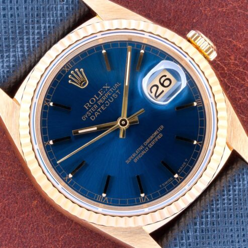 16238 Datejust (unpolished / perfect full set / blue sunray dial)