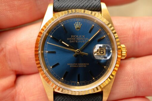 16238 Datejust (unpolished / perfect full set / blue sunray dial) – Bild 2