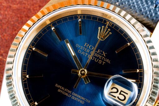 16238 Datejust (unpolished / perfect full set / blue sunray dial) – Bild 7