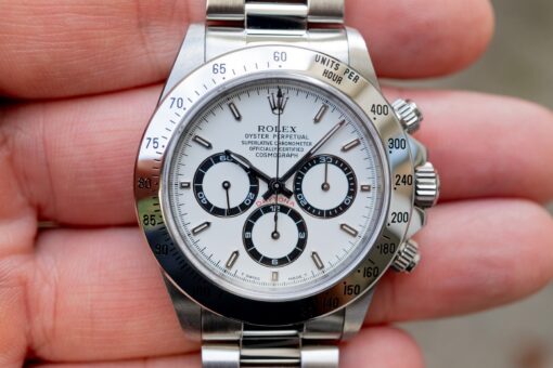 16520 Daytona (Userial full set / white dial tritium / 2025 Rolex service / top case) – Bild 2