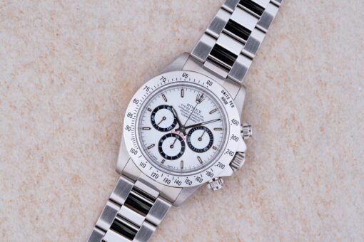 16520 Daytona (Userial full set / white dial tritium / 2025 Rolex service / top case) – Bild 5