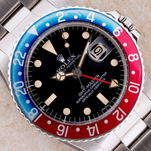 1675 GMT-Master (MAXI Dial / wonderful patina / super cool faded redback inlay)