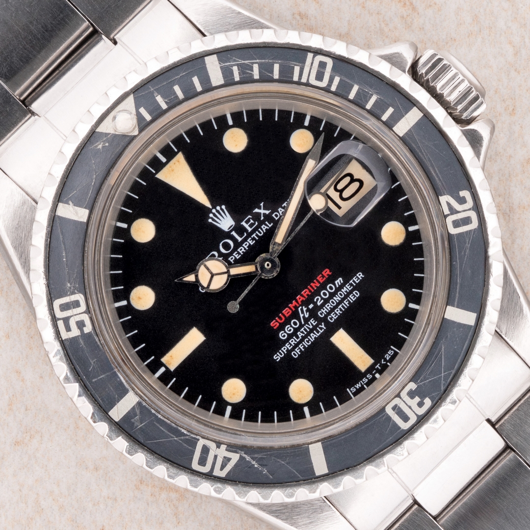 1680 Submariner Date (MKIV RED Sub / from 1970 / original folded oyster)