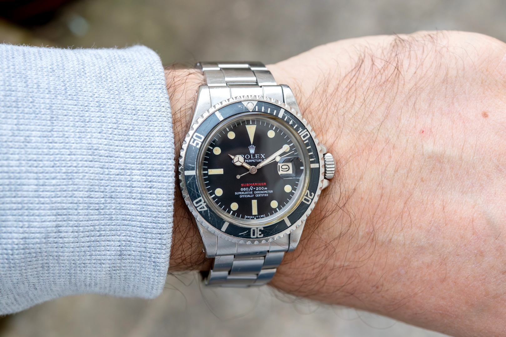 1680 Submariner Date (MKIV RED Sub / from 1970 / original folded oyster) - Image 2