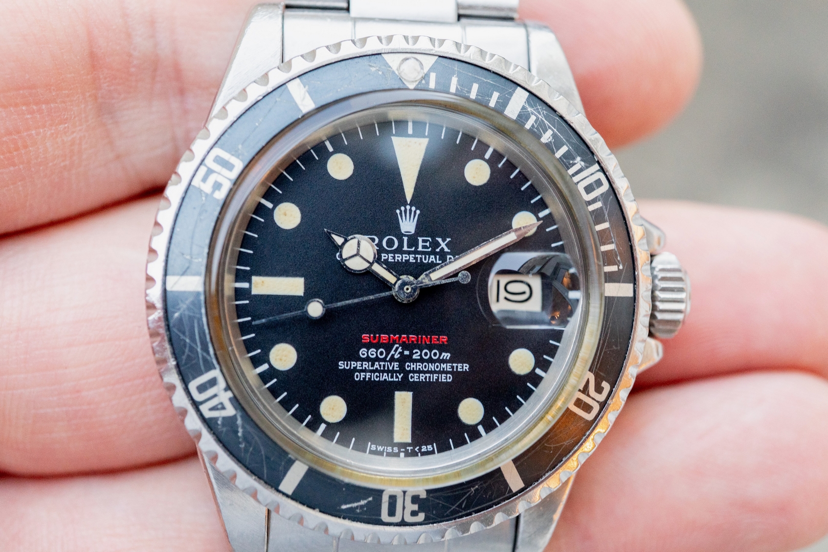1680 Submariner Date (MKIV RED Sub / from 1970 / original folded oyster) - Image 3