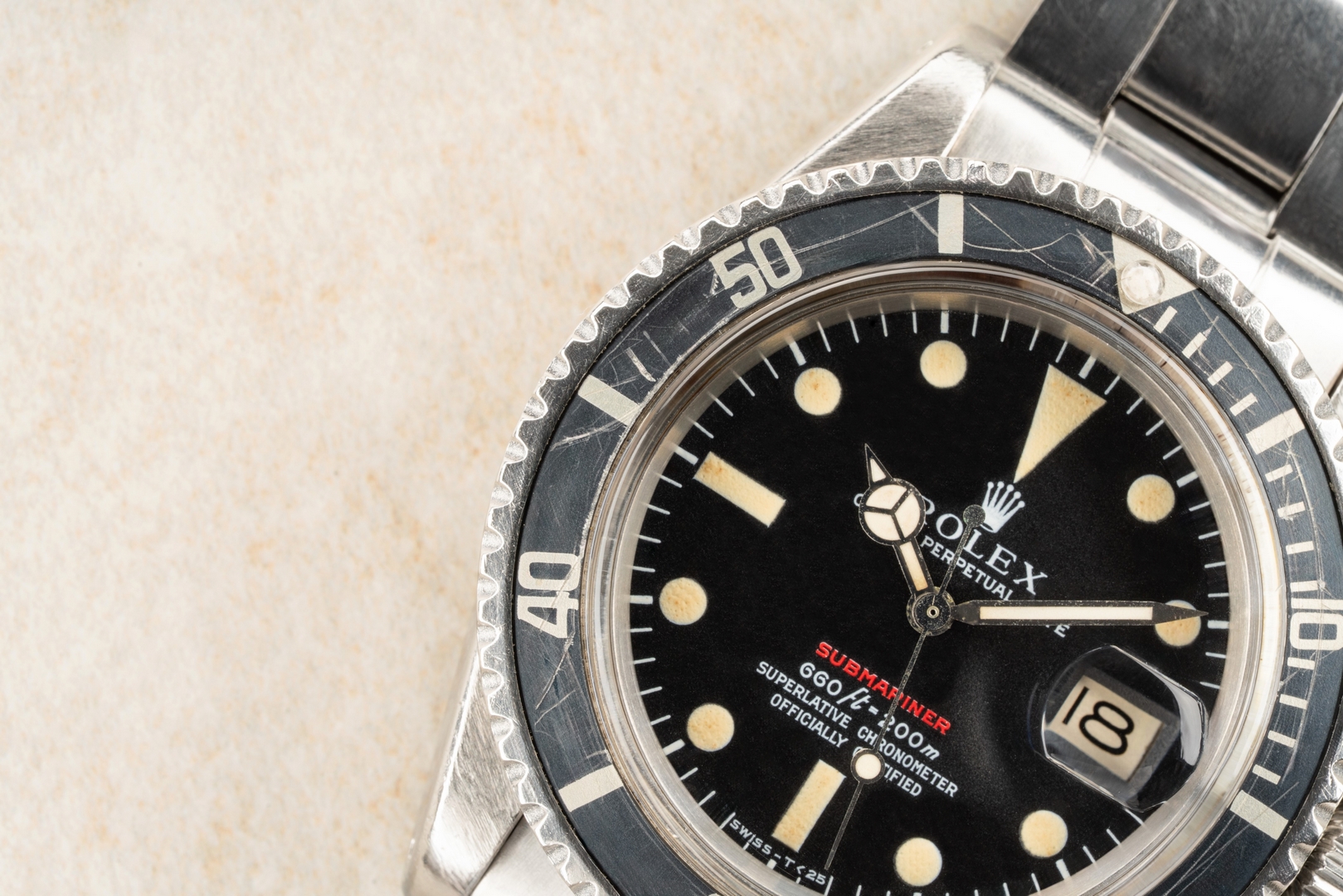 1680 Submariner Date (MKIV RED Sub / from 1970 / original folded oyster) - Image 5