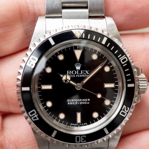 Alternative view of 5513 Submariner No Date (unpolished / caseback sticker / creamy lume)