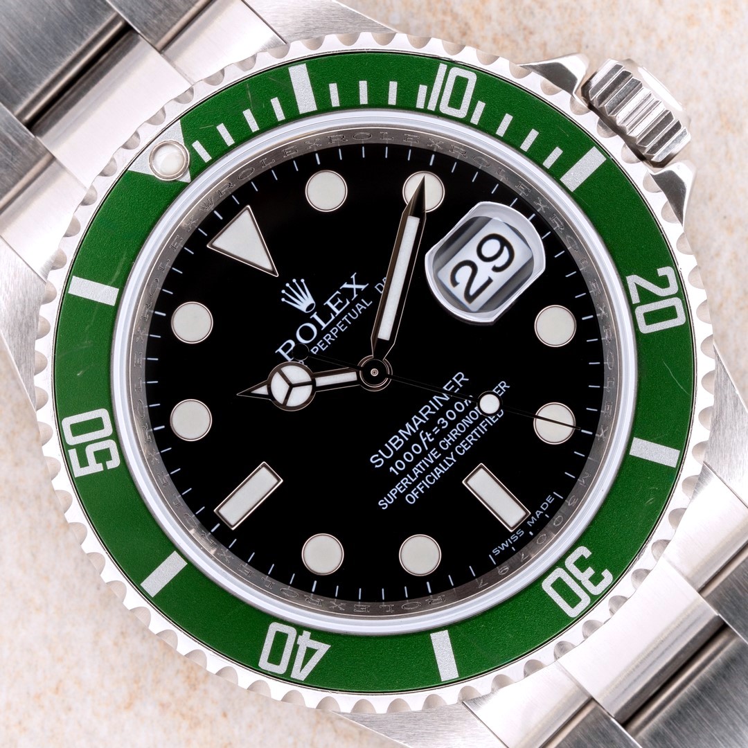 16610LV Submariner Date (Kermit / rehaut / unpolished full set Austria)