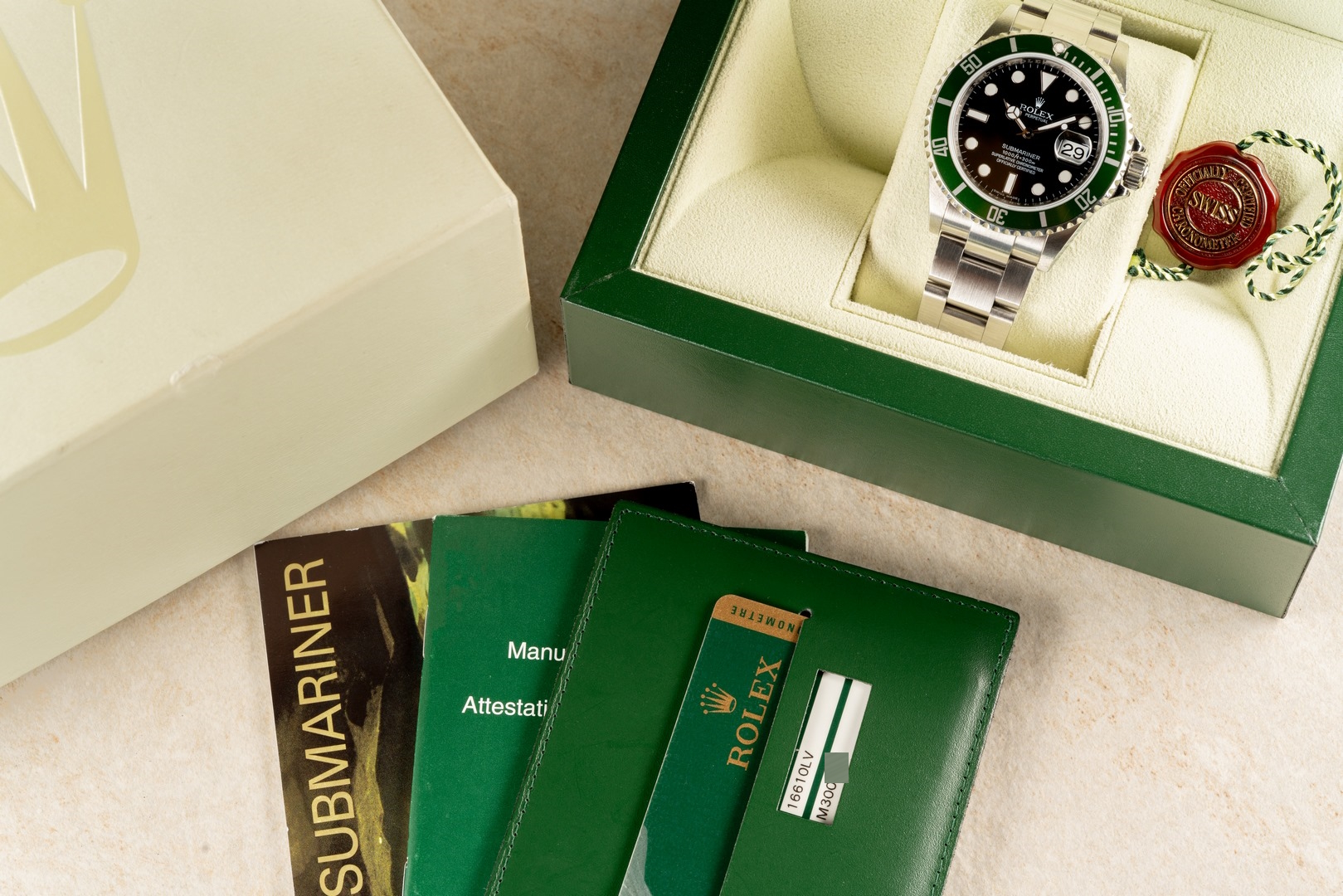 16610LV Submariner Date (Kermit / rehaut / unpolished full set Austria) - Image 6