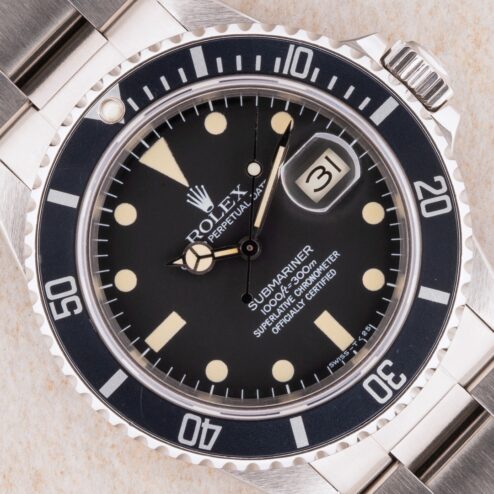 16800 Submariner Date (Pallettoni matte dial / wonderful patina / from 1983)